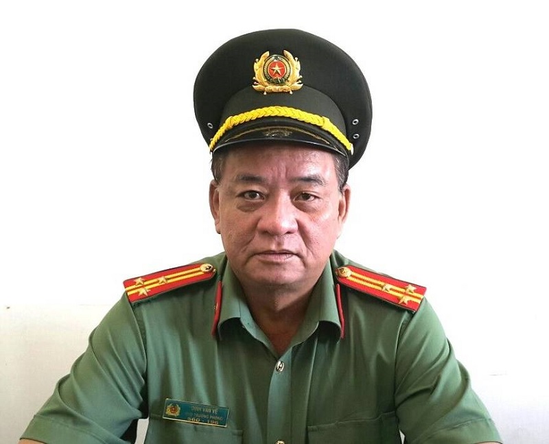 Thượng tá Đinh Văn Vệ Phó Trưởng phòng xây dựng phong trào bảo vệ an ninh Tổ quốc