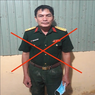Đối tượng Nguyễn Văn Lai giả danh lực lượng Quân đội nhân dân Việt Nam