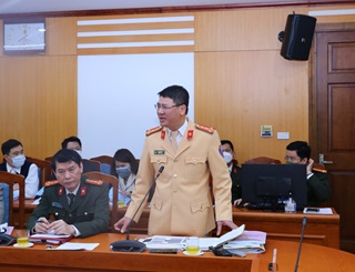Đại tá Đỗ Thanh Bình: Xây dựng Luật TTATGT đường bộ nhằm khắc phục những yếu kém, bất cập trong lĩnh vực an toàn giao thông đường bộ hiện nay - Ảnh: VGP/Lê Sơn