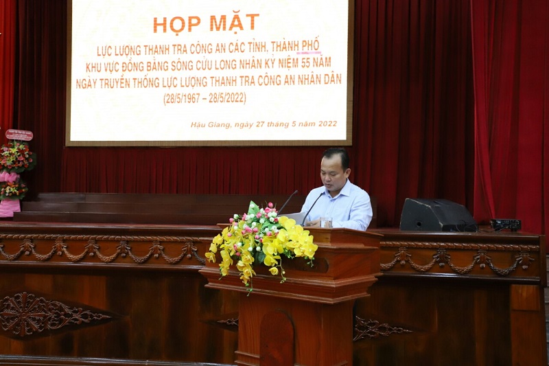 Đồng chí Nguyễn Văn Hòa, Phó Chủ tịch Ủy ban nhân dân tỉnh phát biểu chào mừng